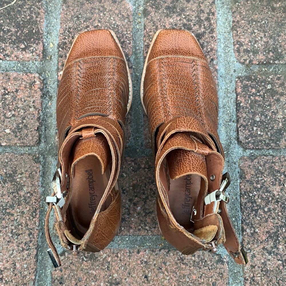 Jeffrey Campbell Stinson cutout  ankle boots - Picture 5 of 13